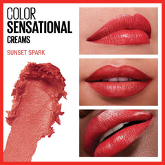 Maybelline Color Sensational closeup shows precise application for even color.