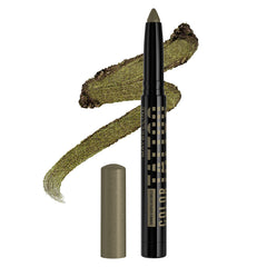 Maybelline Color Tattoo Stix I Am Fierce deep green shimmer close-up showing long lasting color