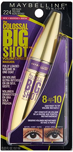 Maybelline Colossal big-shot brush with wavy bristles cradles lashes for a voluminous look.