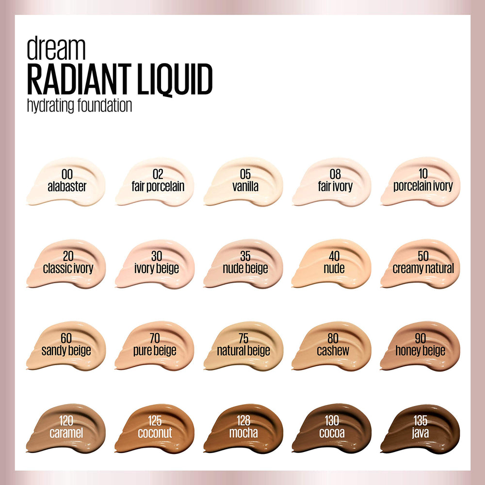 MAYBELLINE Dream Radiant Liquid delivers up to 12 hours of hydration.