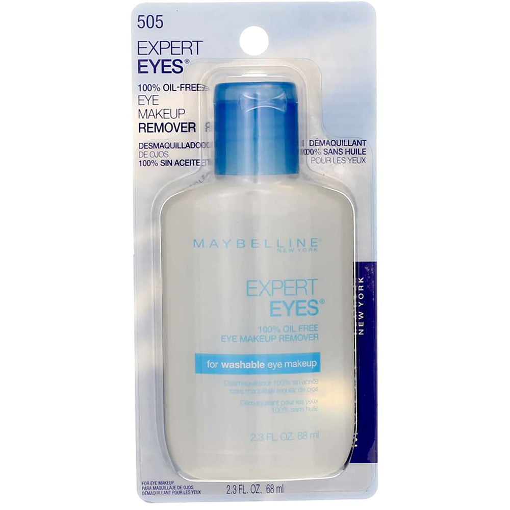 Maybelline Expert Eyes oil-free remover soft-wipe demonstrates smooth makeup removal.