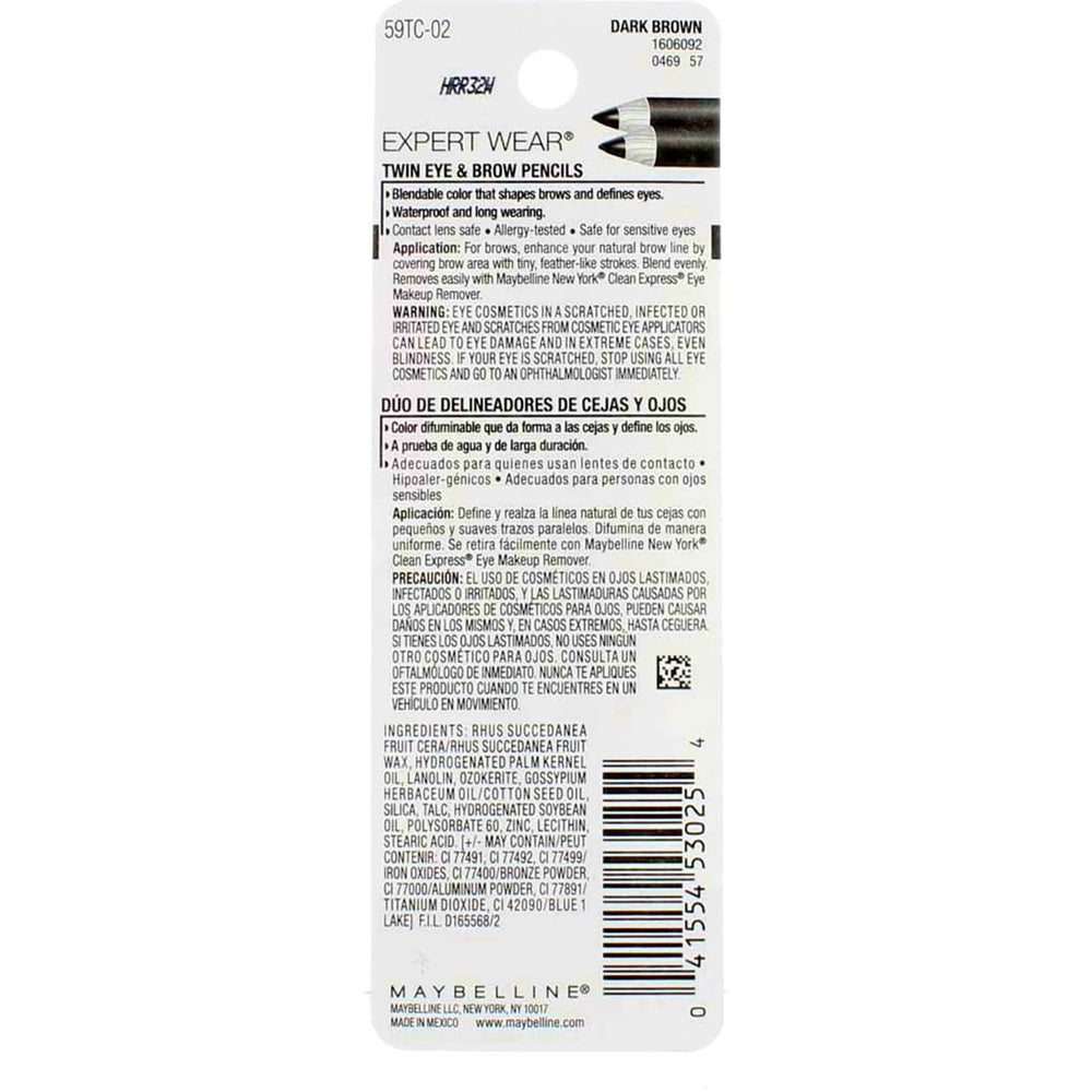 Maybelline Expert Wear brow pencil tip for precise brow shaping
