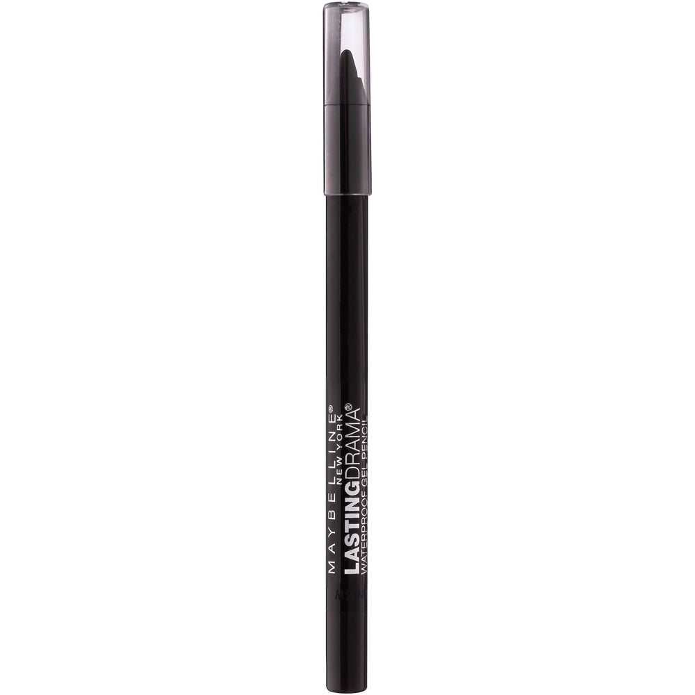 Maybelline Eyestudio Lasting Drama smudge-proof Onyx closeup highlights durable color