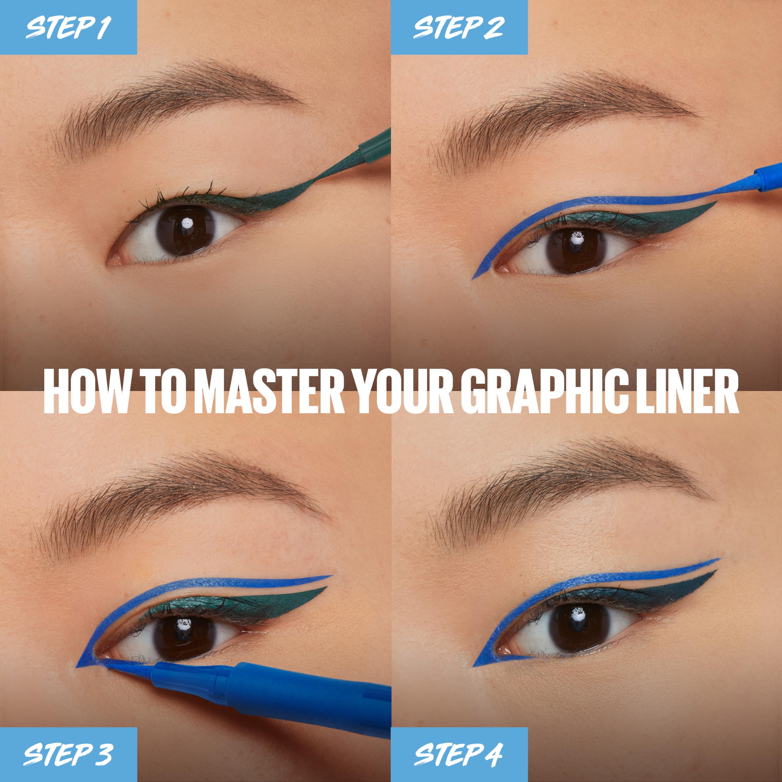 Satin Black swatch for sleek definition by Maybelline Eyestudio Master Precise