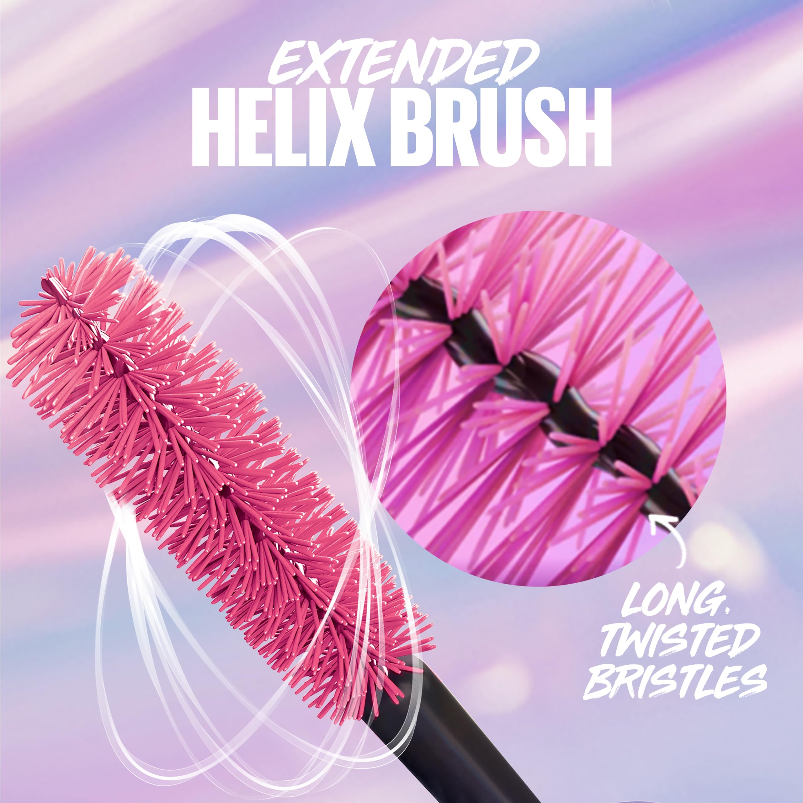 Maybelline Surreal Extensions waterproof formula resists sweat and humidity.