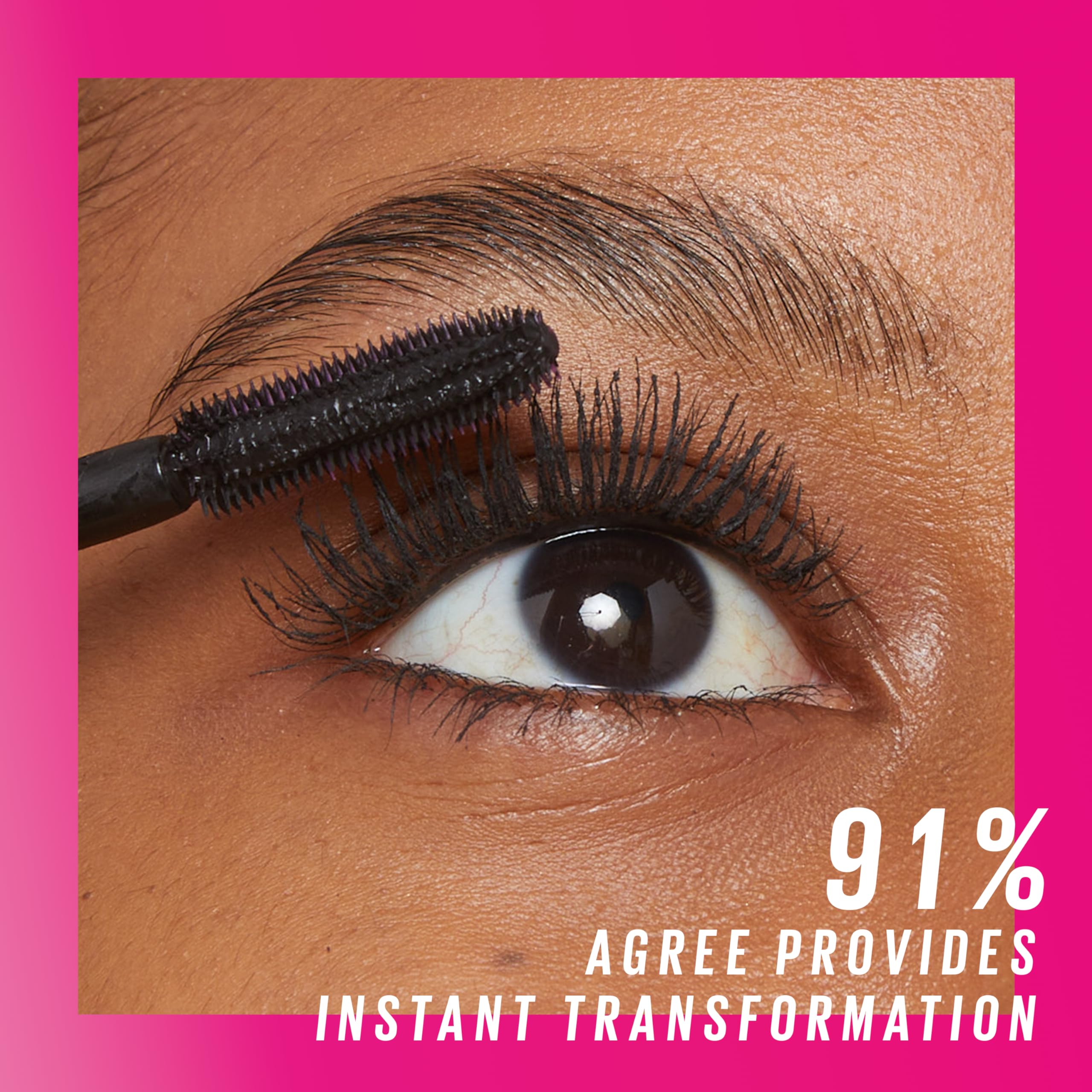Maybelline Firework mascara packaging communicates bold, high-contrast eye appeal.