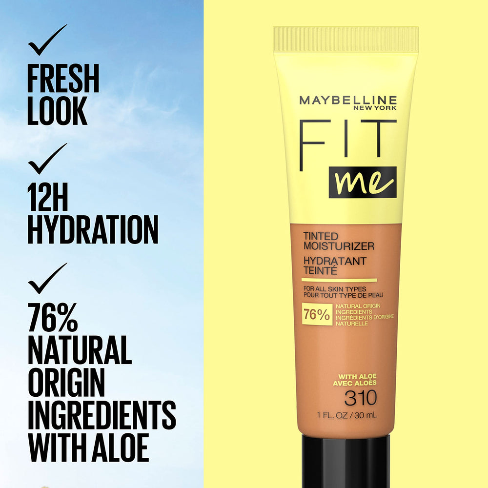 Textura hidratante fresca al tacto con Maybelline Fit Me.