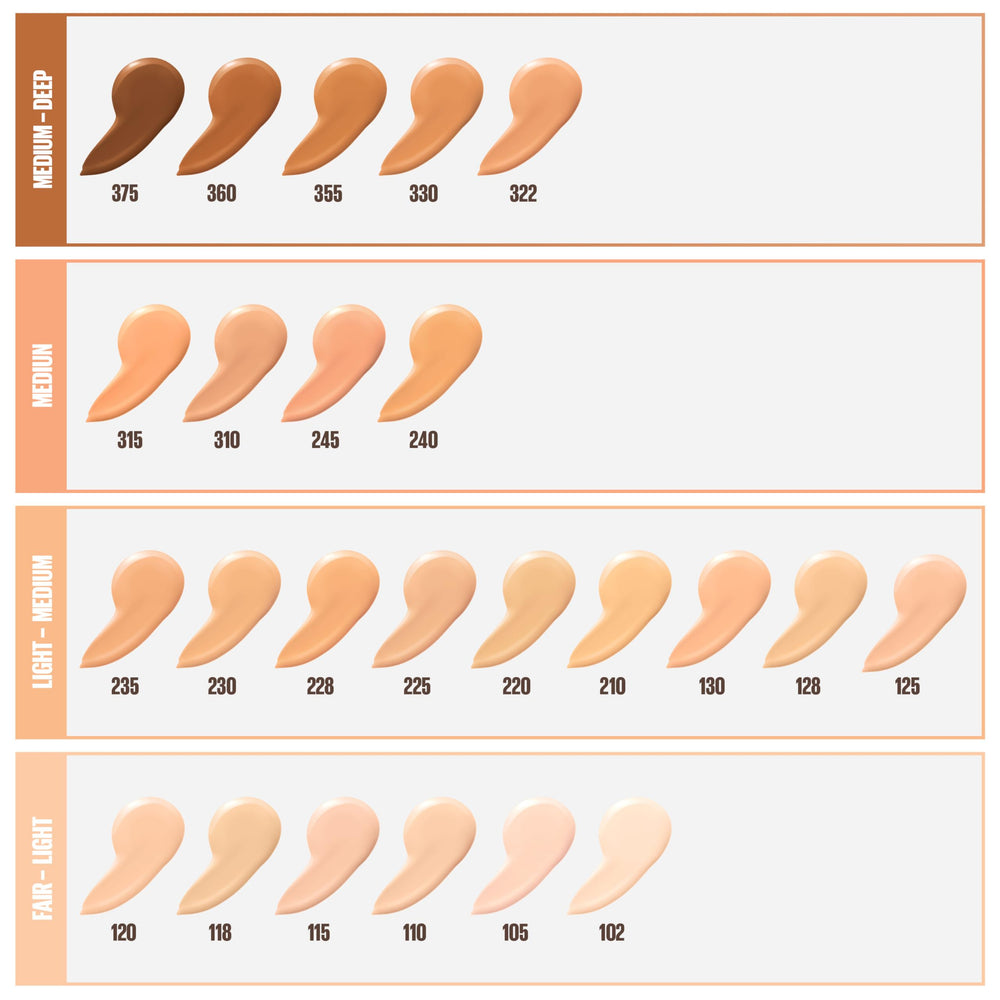 Maybelline Fit Me foundation application shot demonstrates smooth blending
