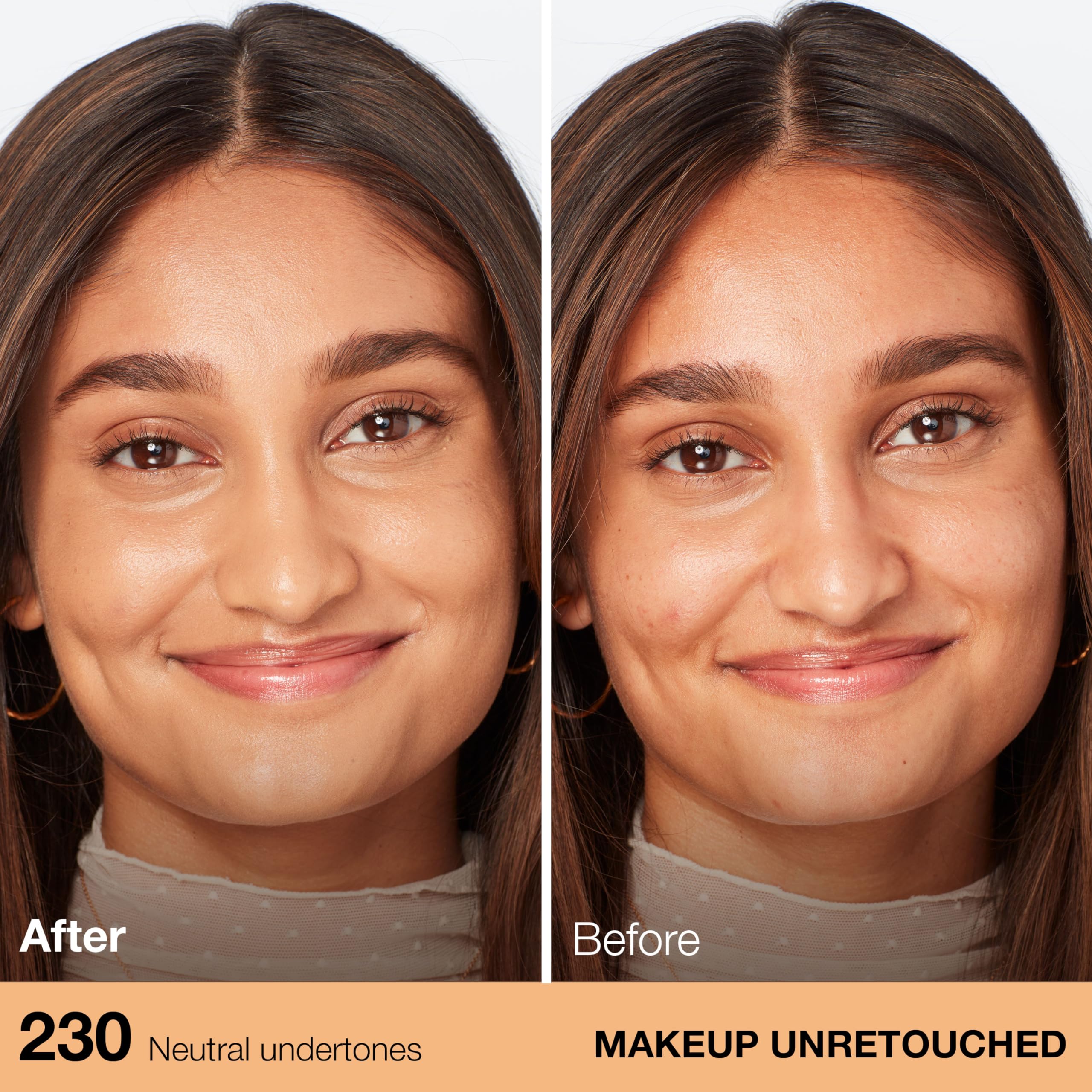 Maybelline Fit Me SPF 18 packaging varies communicates daily sun protection