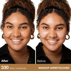 Maybelline Fit Me foundation stick swatch shows natural matte finish for daily wear.