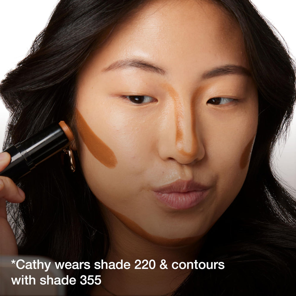 Maybelline Fit Me Shine-Free Stick seamless blending under eyes or cheeks.
