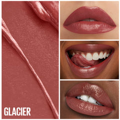 Maybelline Green Edition Butter Cream Lipstick Nude Pink close-up shows creamy color for everyday wear