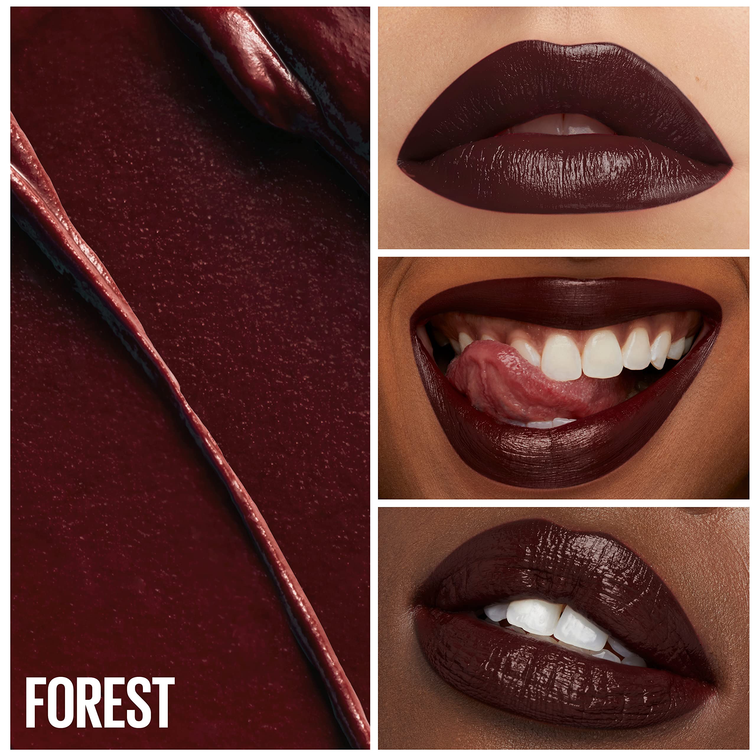 Maybelline Green Edition Plum Brown lipstick swatch reveals versatile shade for day to night looks.