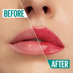 Maybelline Green Edition lipstick creamy texture close-up highlights high pigment payoff for bold looks