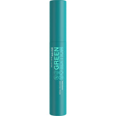 Maybelline Green Edition Mega Mousse Mascara brush demonstrates mega lash impact