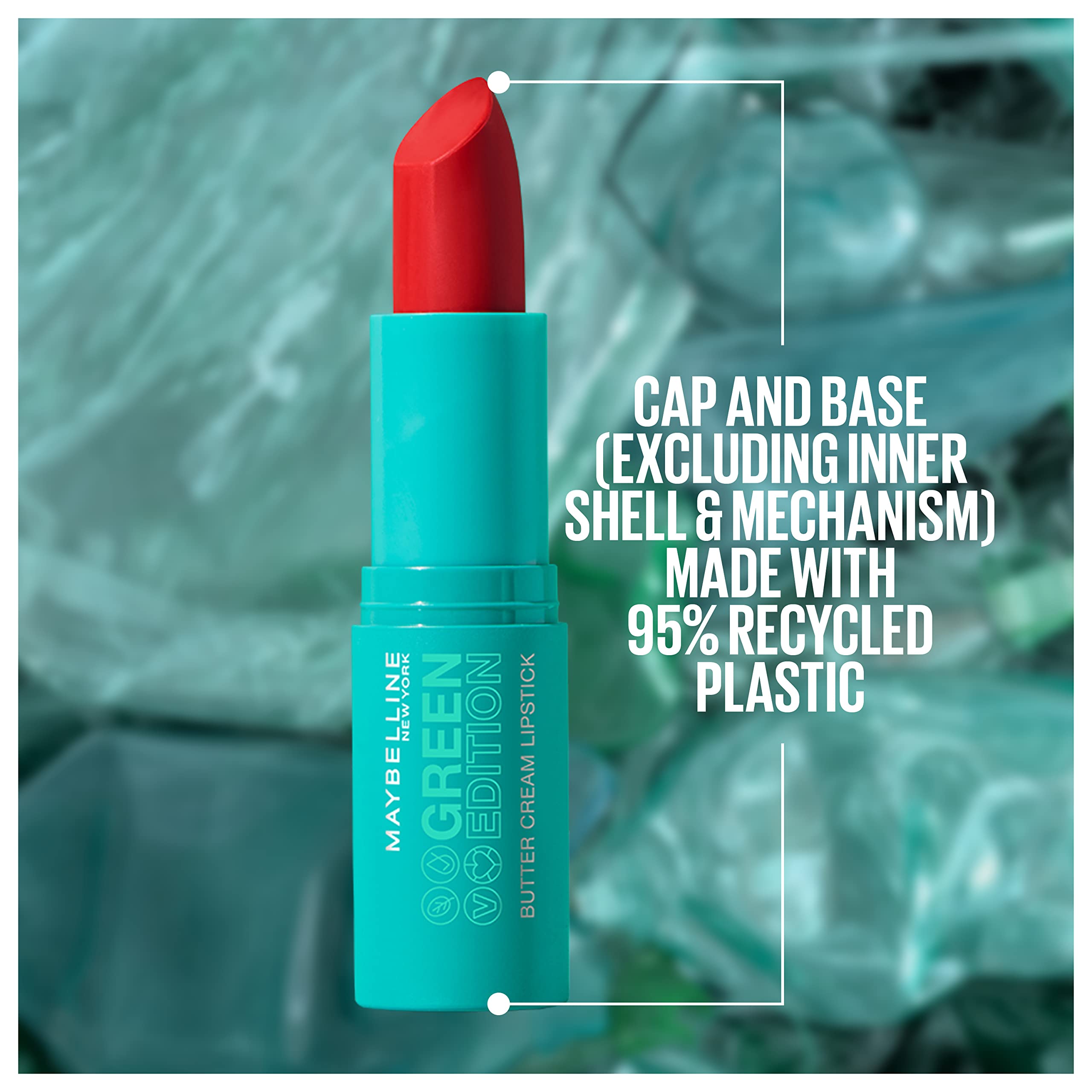 Maybelline Green Edition precision application demonstrates clean color laydown