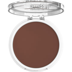 Maybelline Super Stay Hybrid Powder Foundation application brush enables even, seamless blending.