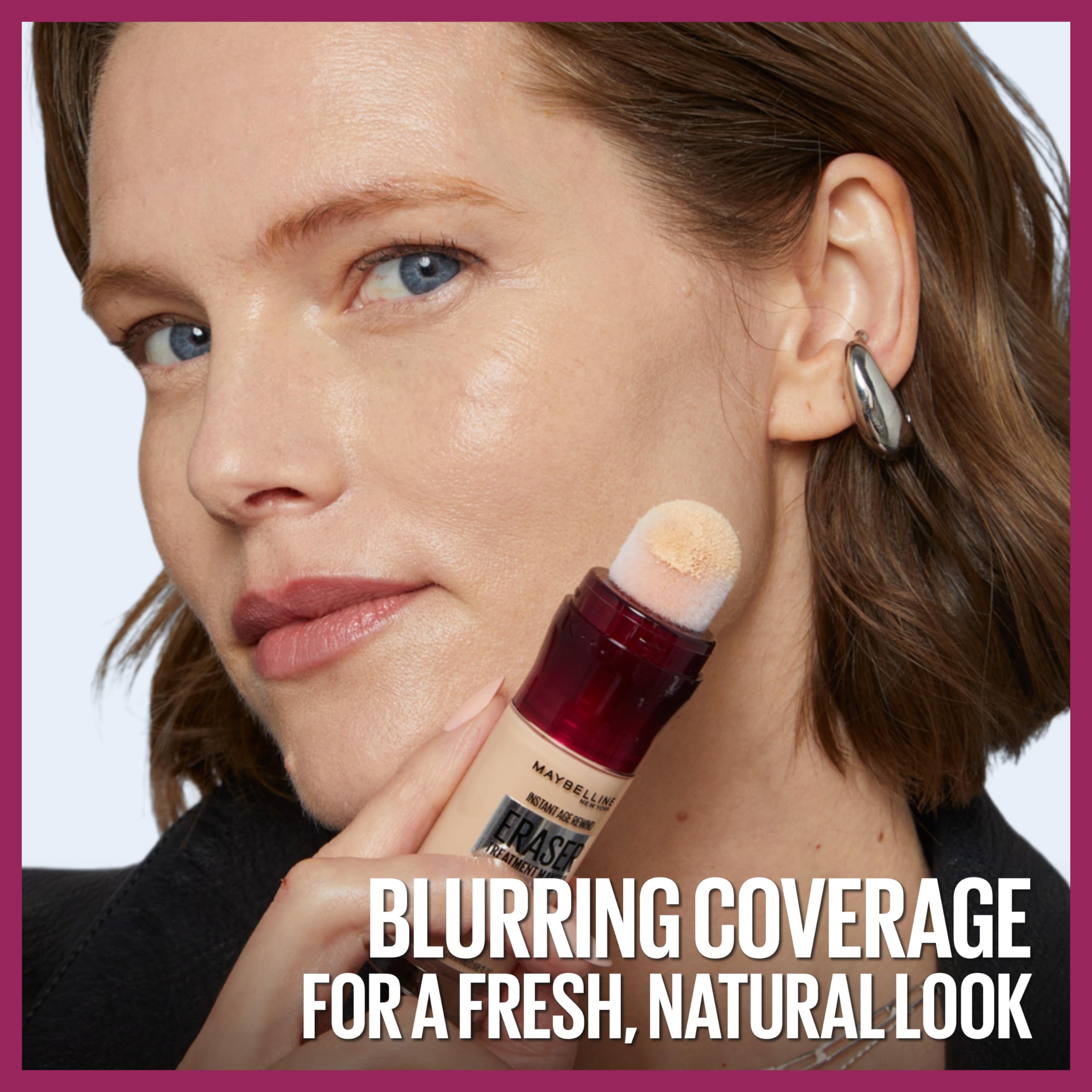 Maybelline Instant Age Rewind Eraser Foundation minimizes appearance of fine lines for smoother skin.