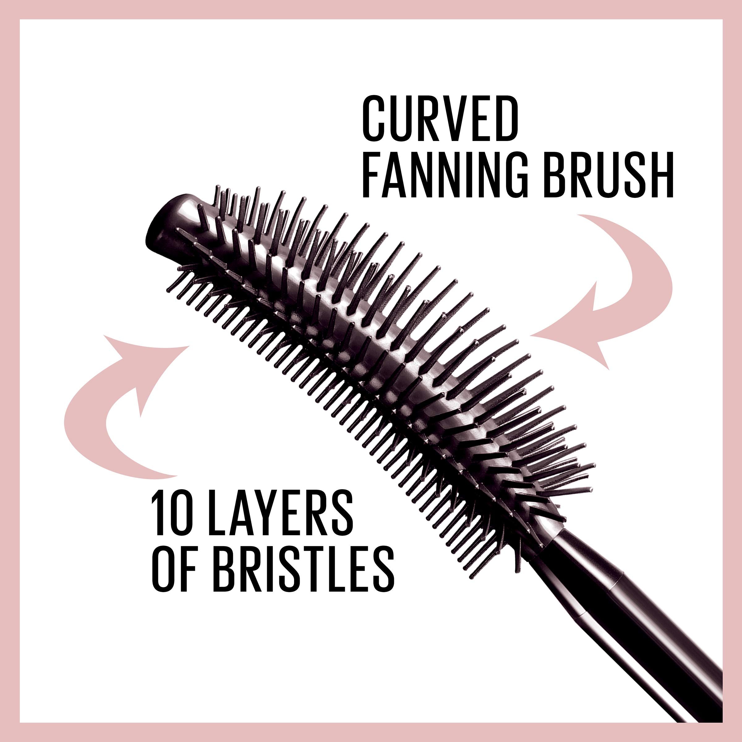 Maybelline Lash Sensational brownish-black tube highlights rich color.