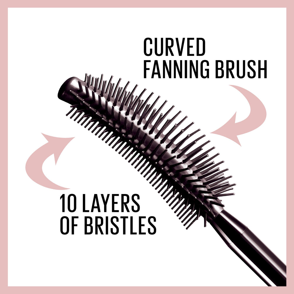 Maybelline Lash Sensational brownish-black tube highlights rich color.