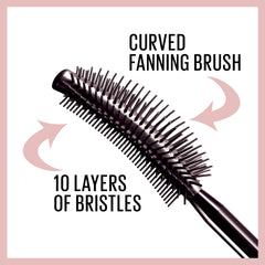 Maybelline Lash Sensational brownish-black tube highlights rich color.