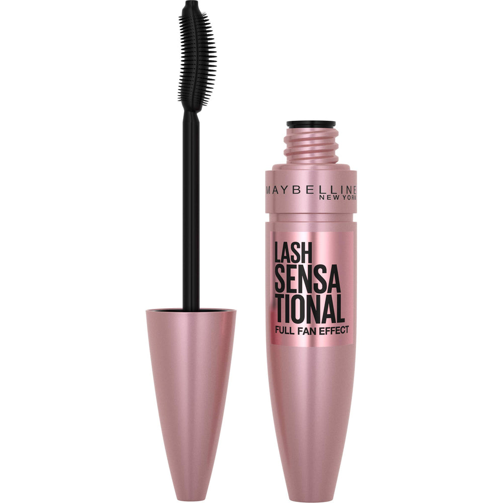 Maybelline Lash Sensational brush closeup showing defined lash layers.