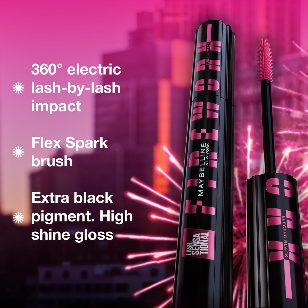 Maybelline Lash Sensational Firework mascara tube shown for easy handling.