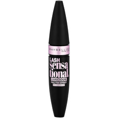 Maybelline Lash Sensational Luscious Waterproof Mascara application steps shows root-to-tip sweep