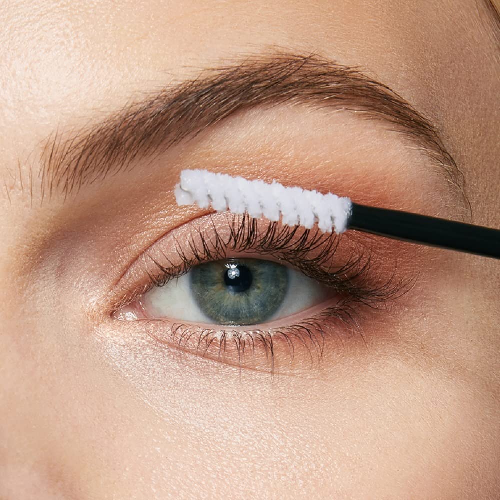 Maybelline Lash Serum being applied on lashes to prep for mascara.