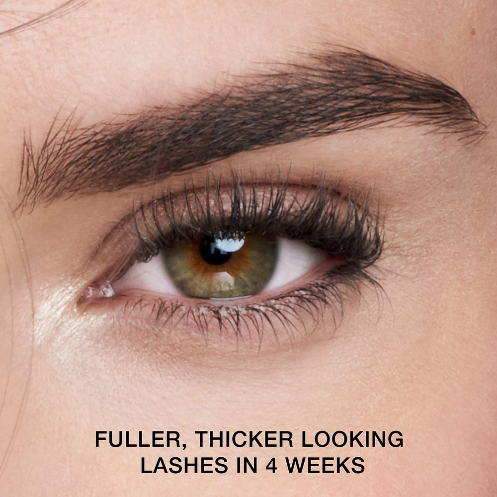 Maybelline Lash Serum on lashes adding softness and a subtle shine.