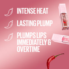 Maybelline Lifter Gloss Plump heated sensation enhances lip fullness.