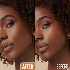 Maybelline Lifter Stix application swatch demonstrates seamless blending for natural coverage