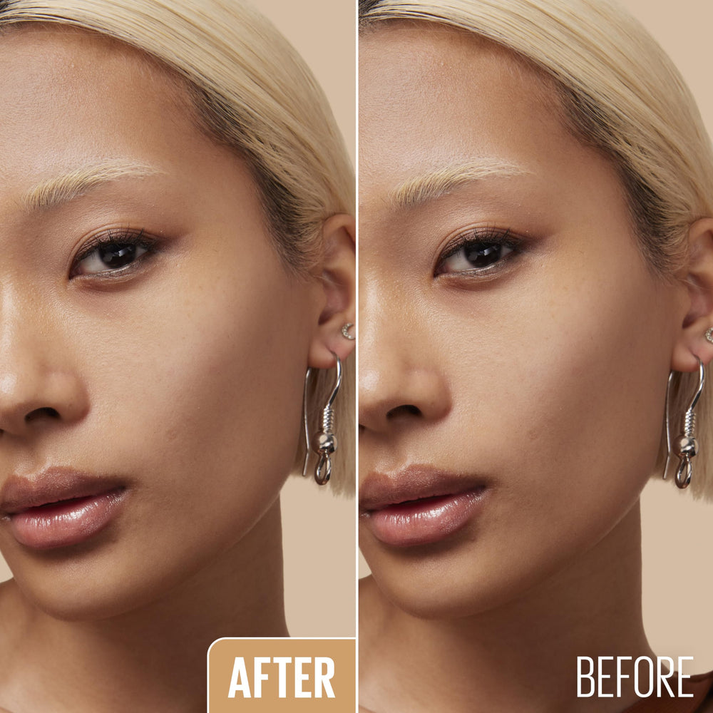 Maybelline Lifter Stix contour definition shows sculpted cheeks with a creamy, blendable texture.