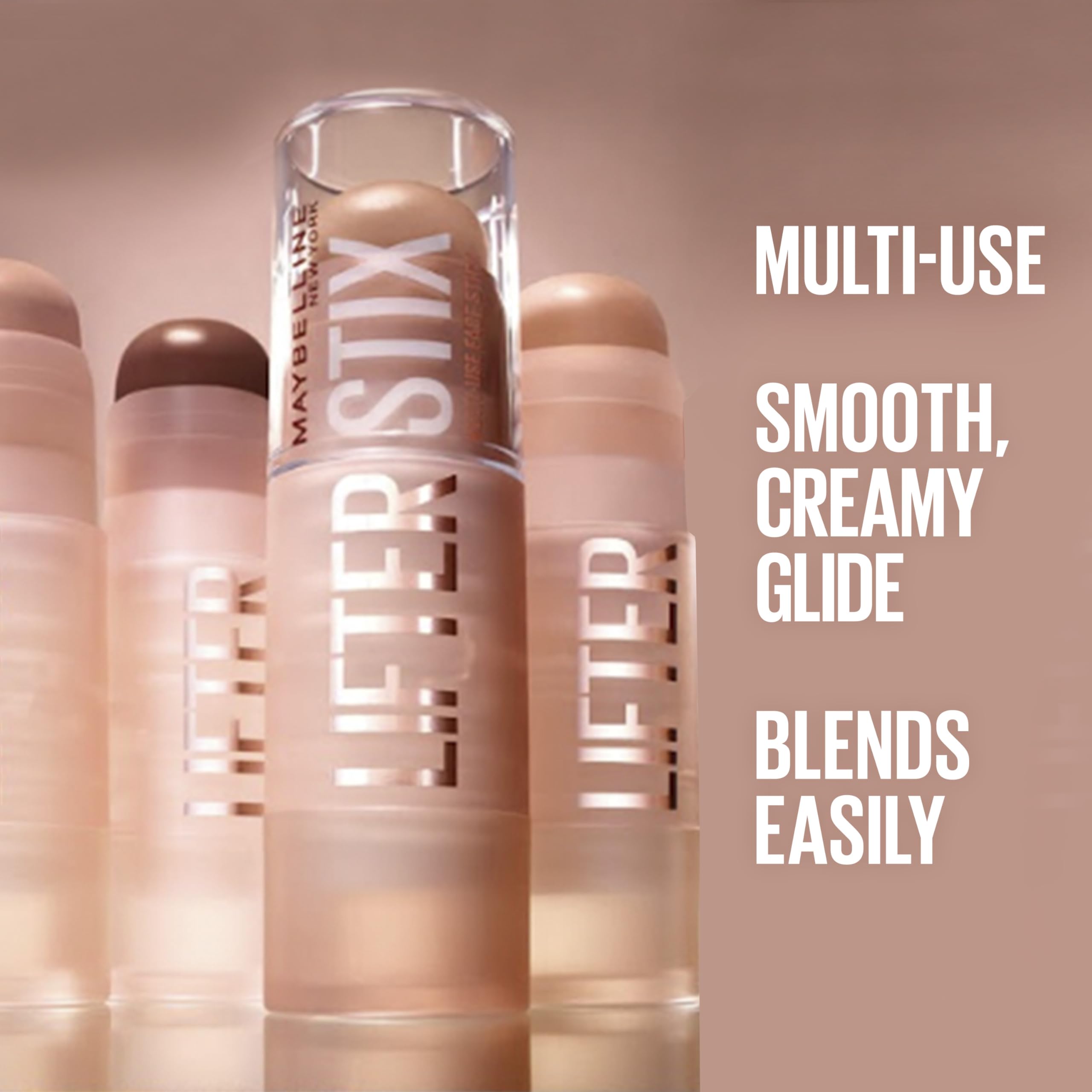 Maybelline Lifter Stix contour swatch highlights cheekbone definition