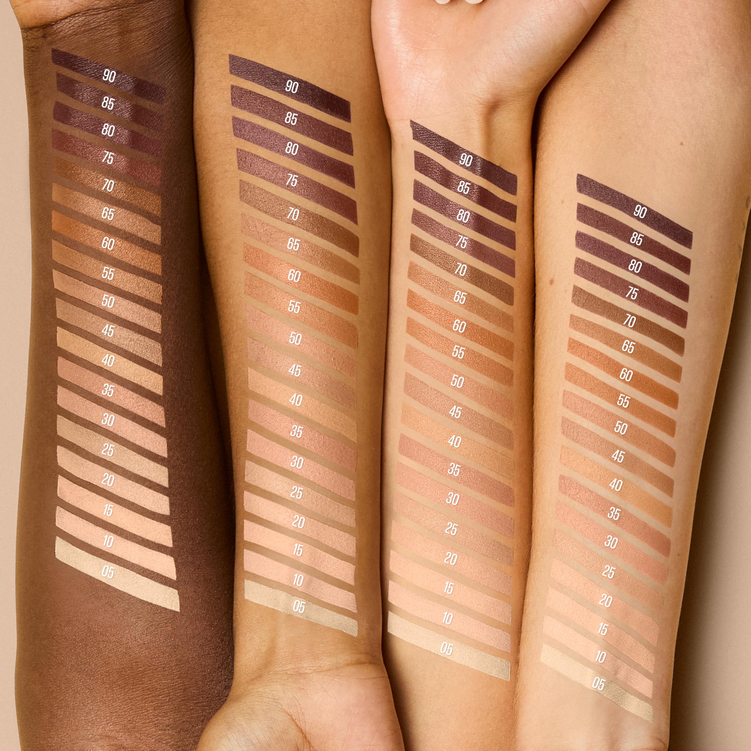 Maybelline Lifter Stix creamy texture close-up emphasizes smooth glide across skin