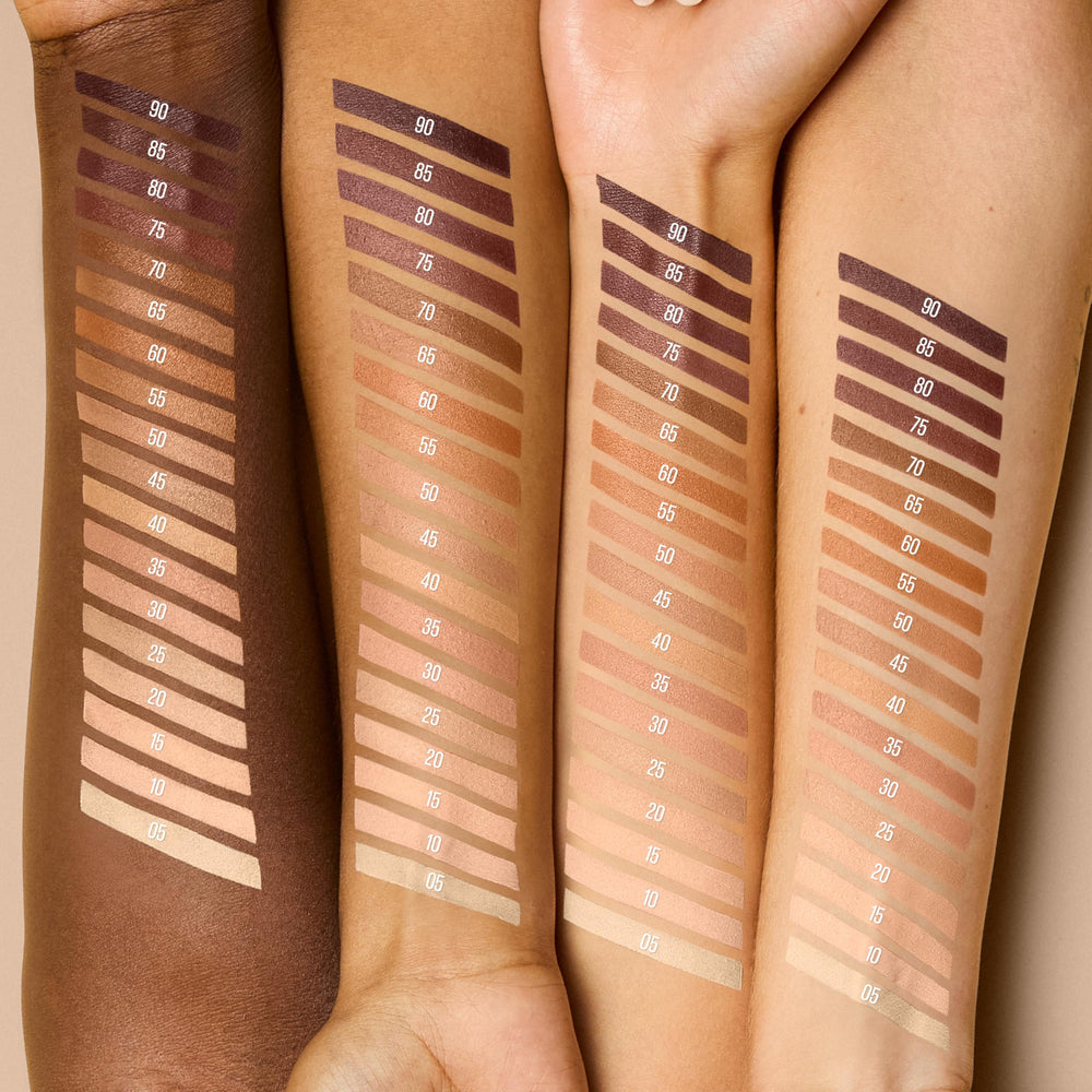 Maybelline Lifter Stix creamy texture close-up emphasizes smooth glide across skin