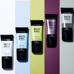 Maybelline Master Prime face-base-before-foundation preps skin for even foundation application.