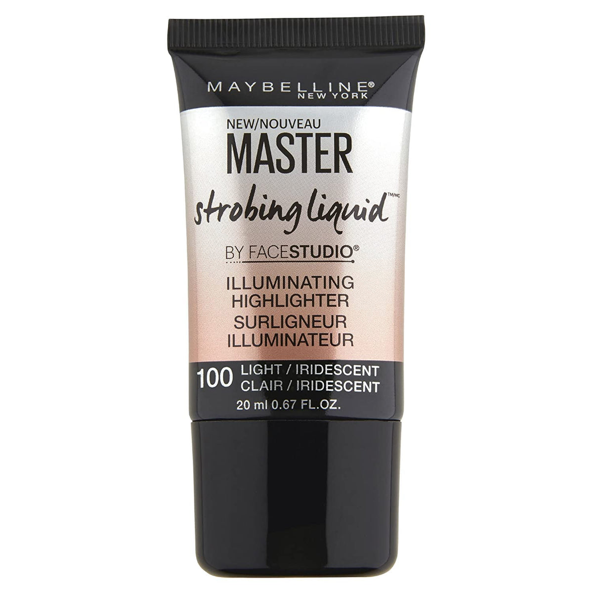 Maybelline Master Strobing Liquid Illuminator bottle glows for instant skin radiance
