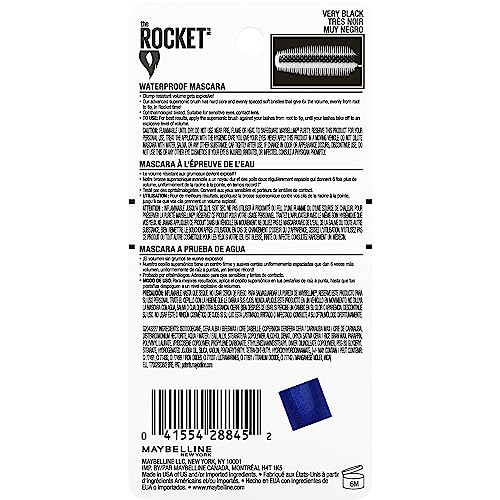 Maybelline New York Volum' Express The Rocket waterproof application on lashes.