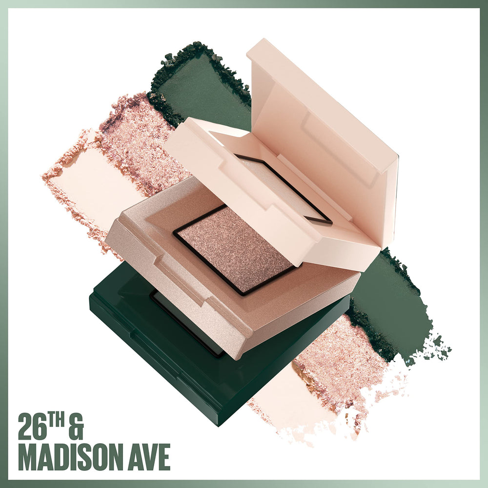 Maybelline Shadow Blocks matte shades laid out for easy blending and versatile day-to-night looks.