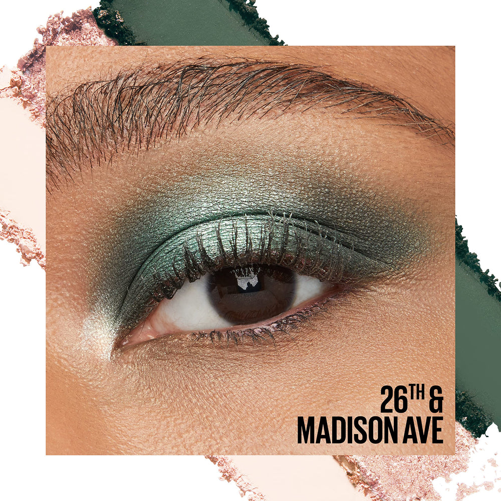 Maybelline Shadow Blocks on-eyelid look showcases versatile shading from day to night.