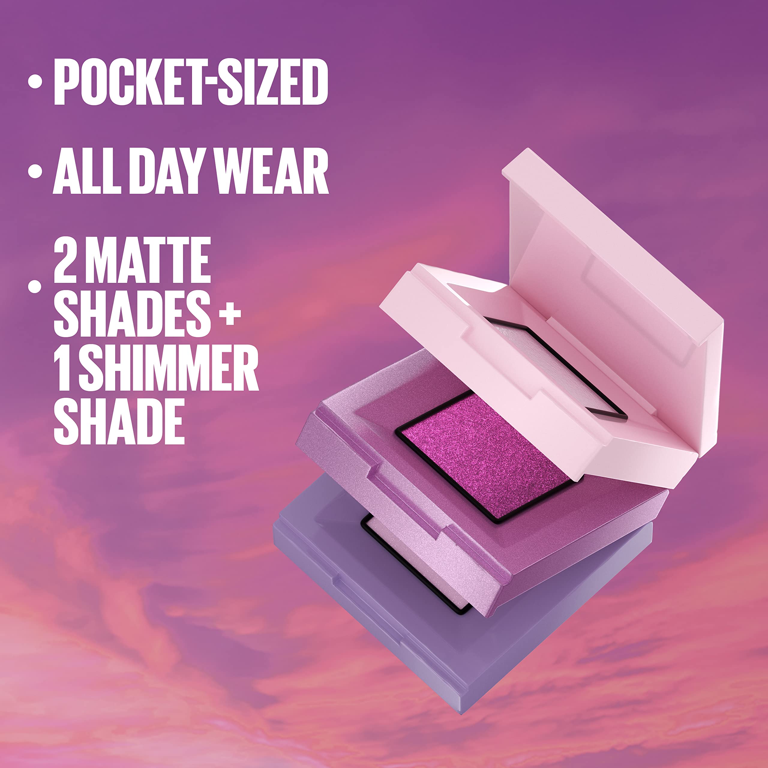 Maybelline Shadow Blocks shimmer shade close-up adds subtle glow and accent shading.