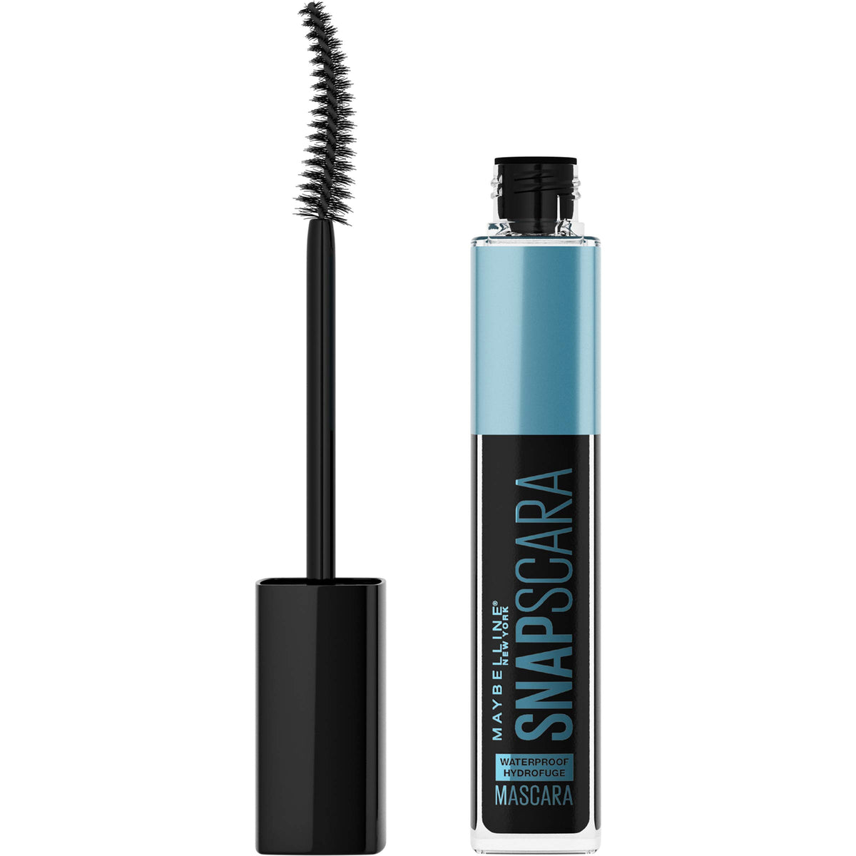 Maybelline Snapscara packaging and tube for quick clump-free definition on the go.