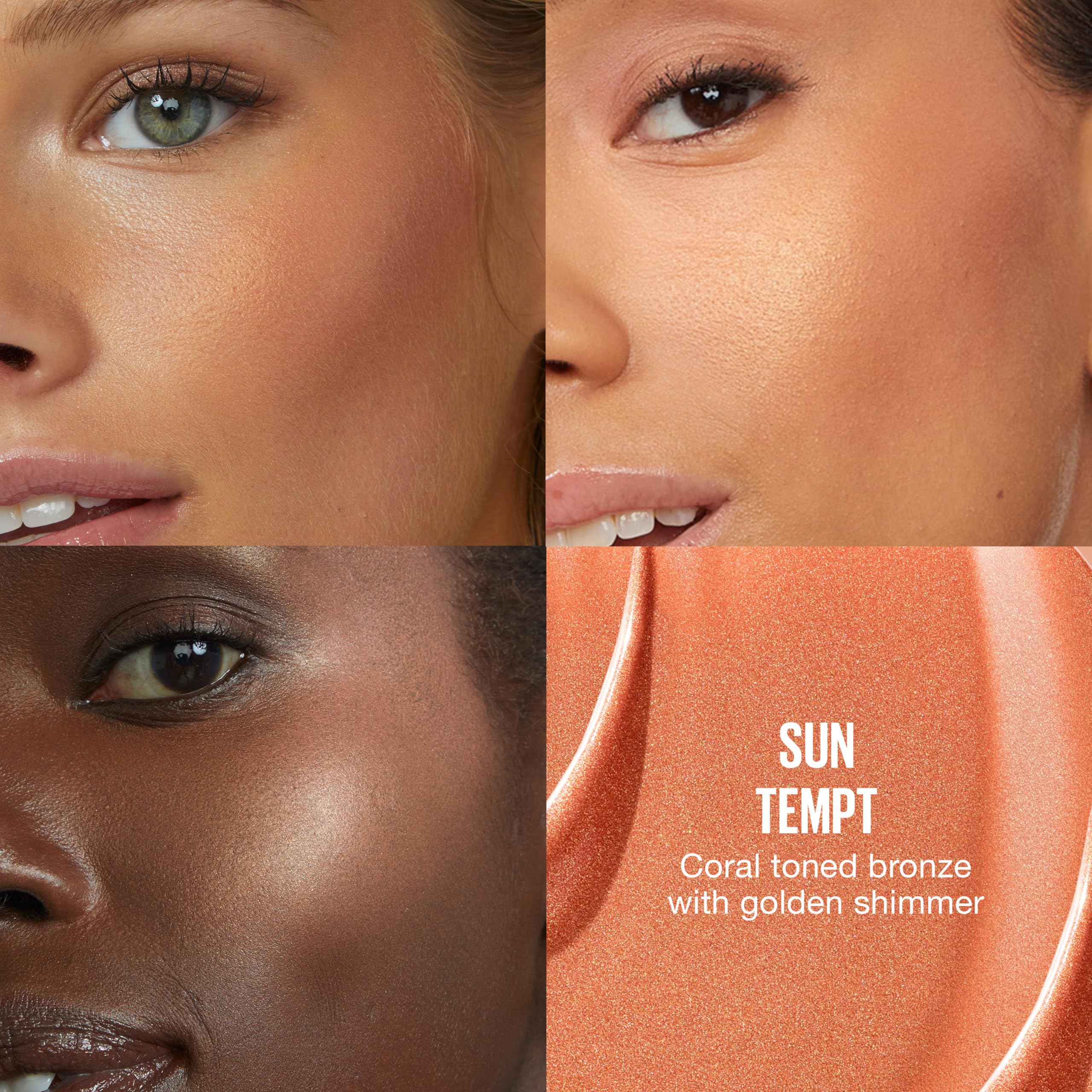 Maybelline Sunkisser liquid blush bottle closeup shows long-wear glow.