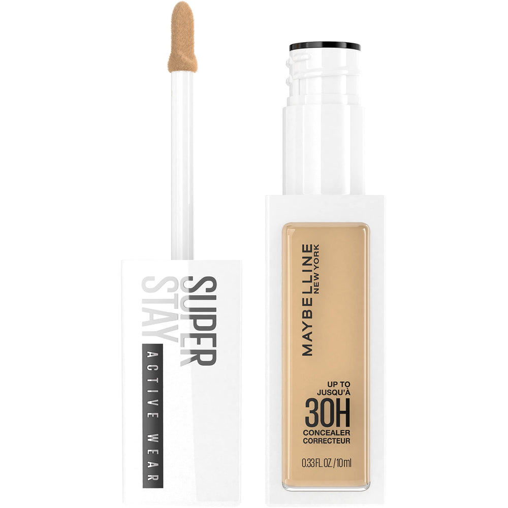 Corrector líquido Maybelline Super Stay con aplicador flexible para una aplicación suave.