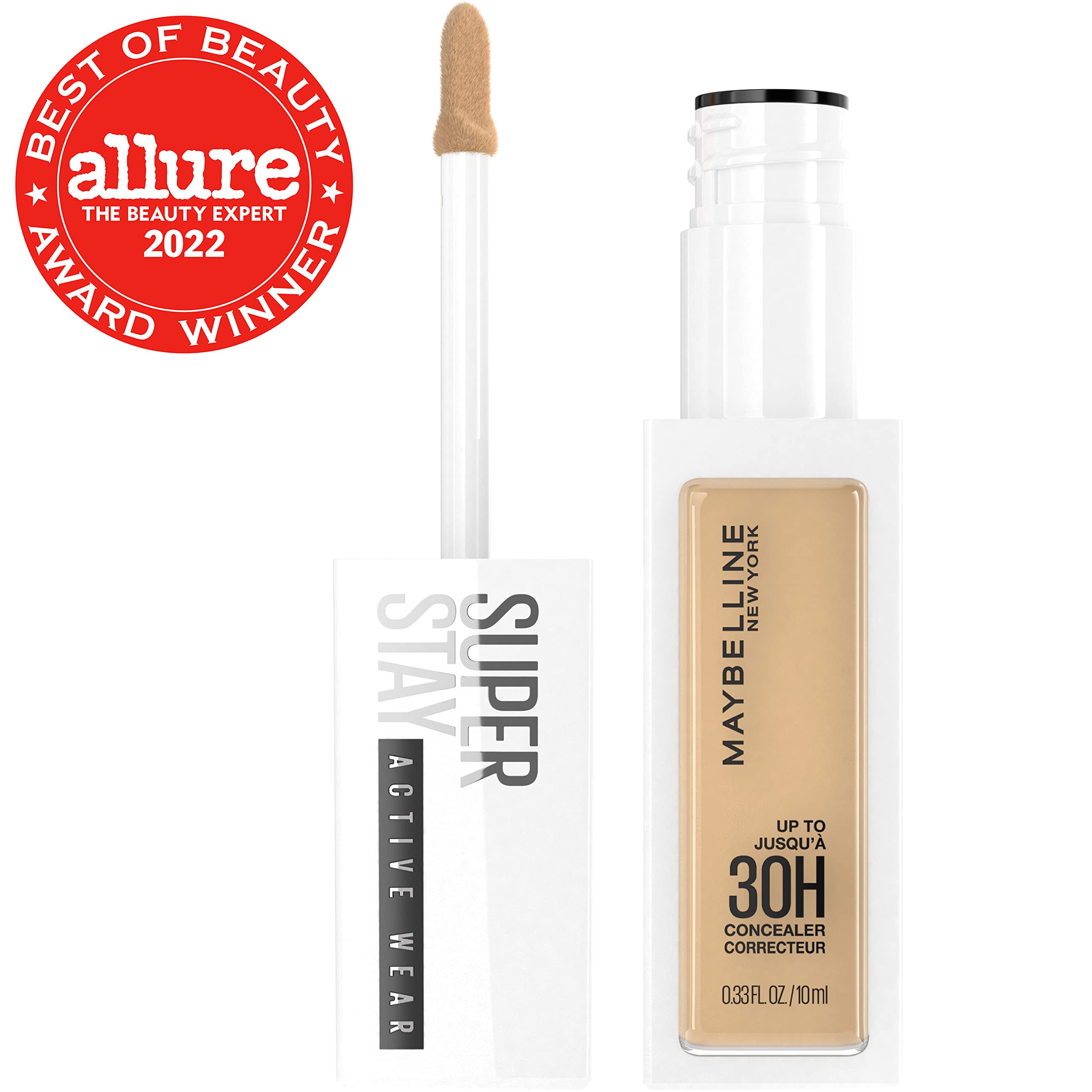 Corrector Maybelline Super Stay con cobertura total para ojeras e imperfecciones.