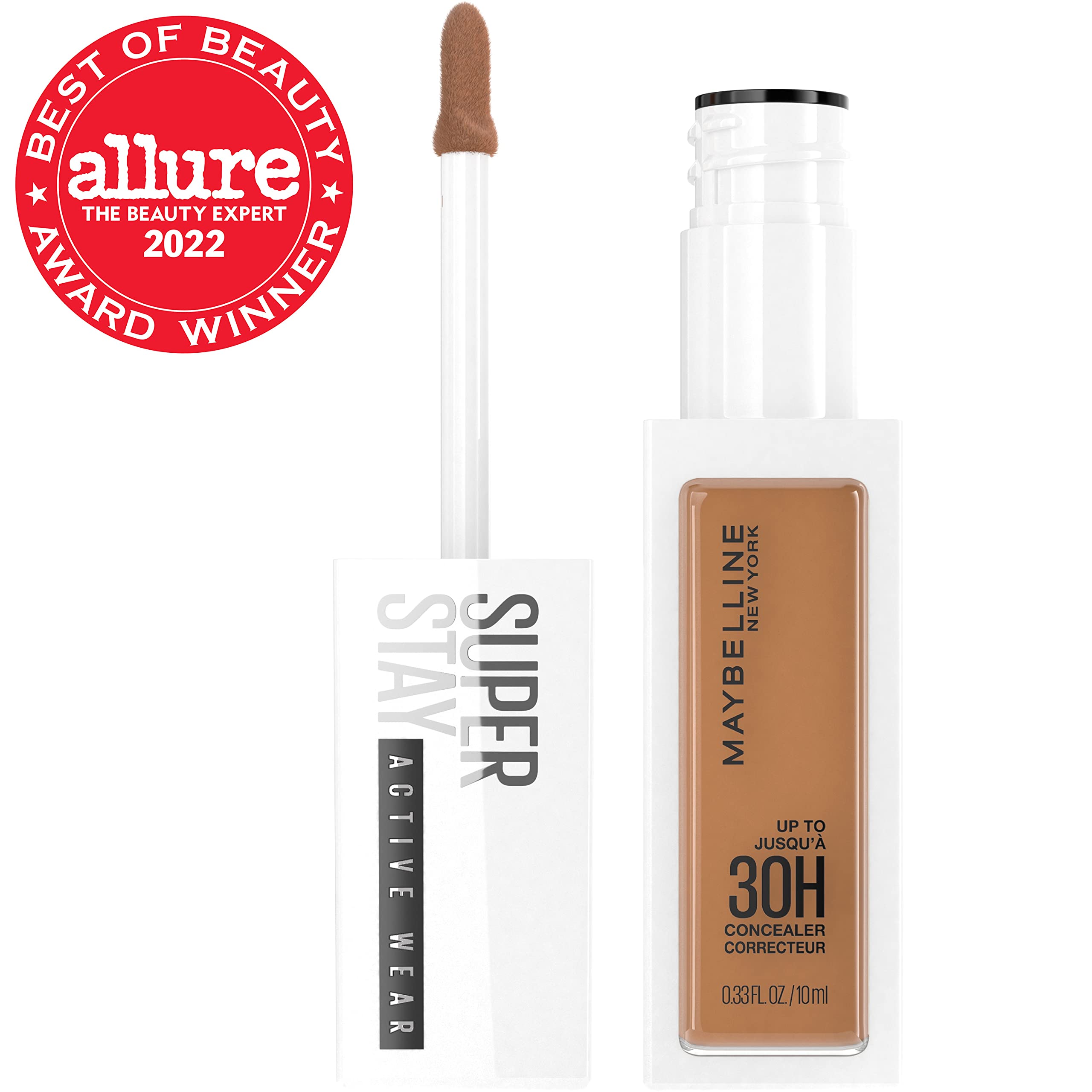 Maybelline Super Stay Concealer comfort-curve applicator enables smooth, even application.