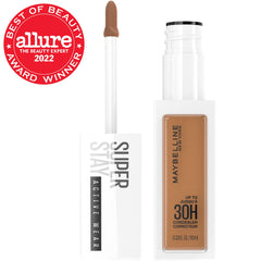 Maybelline Super Stay Concealer comfort-curve applicator enables smooth, even application.
