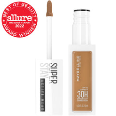 Maybelline Super Stay Concealer swatches demonstrate full coverage.