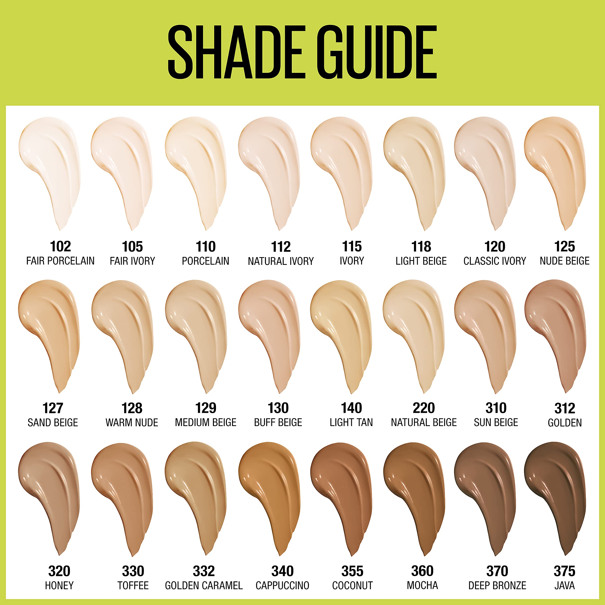Maybelline Super Stay foundation model photo demonstrating 30-hour wear.
